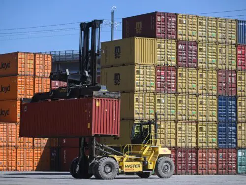 Shipping containers in Montreal
